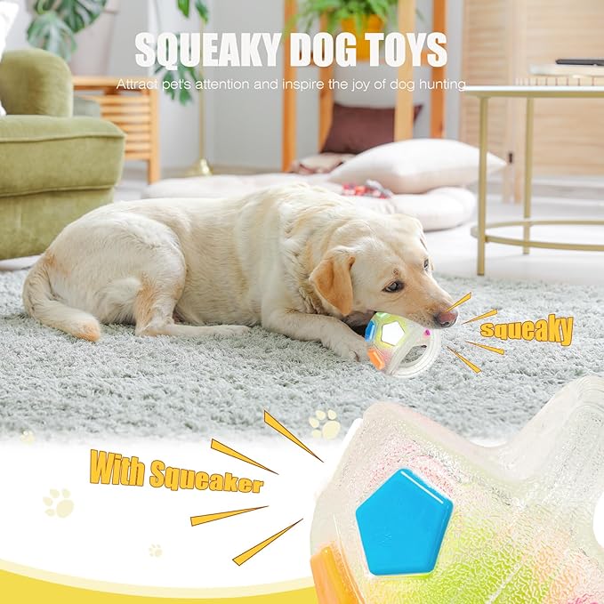 Dog Toy Ball with Handle, Toss and Fetch Play, Interactive Ball - Image 4