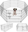 Artmeer Pet Playpen Puppy Playpen Kennels Dog Fence Exercise Pen Gate Fence by Artmeer