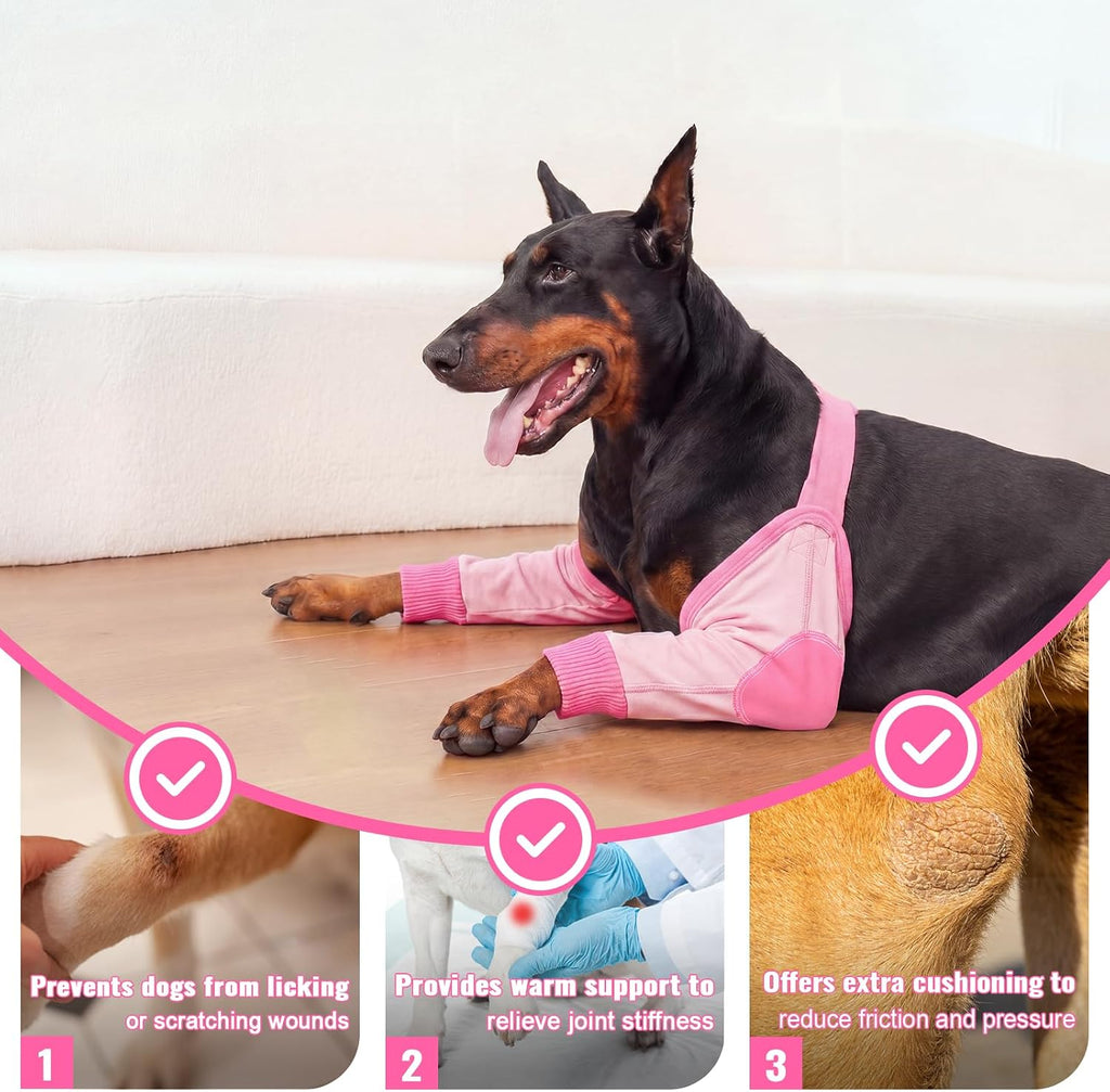 Dog Leg Sleeve for Front Legs, Elbow Protector Pads for Callus Joint Wounds