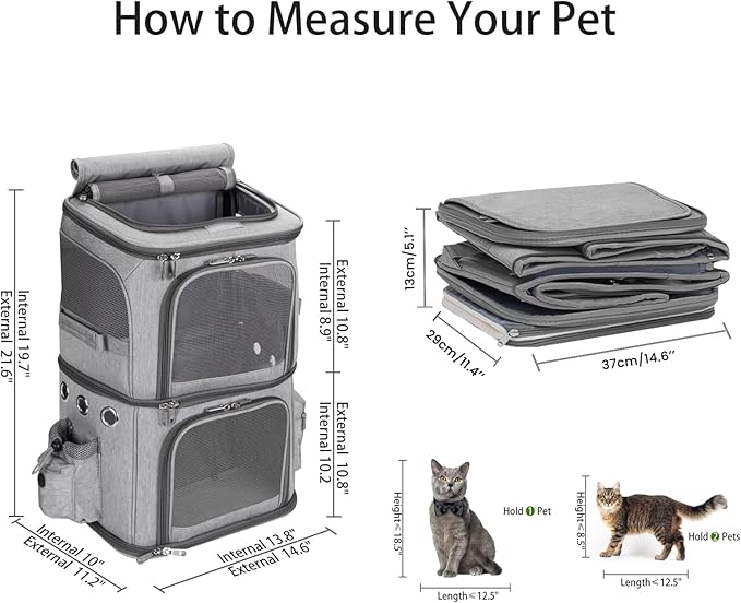 Double-Compartment Pet Carrier Backpack - Image 6