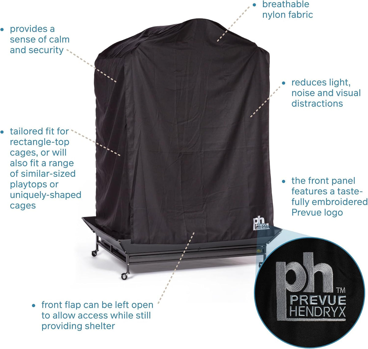 Prevue Pet Products Extra Large Bird Cage Cover - Black, Size Extra Large