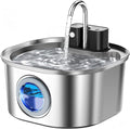 Voluas Stainless Steel Cat Water Fountain-Wireless Pet Water Fountain Battery by Voluas