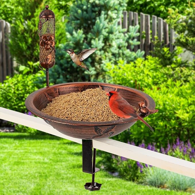 DREAMSOUL 13" Dia Deck Mounted Bird Bath - Image 9