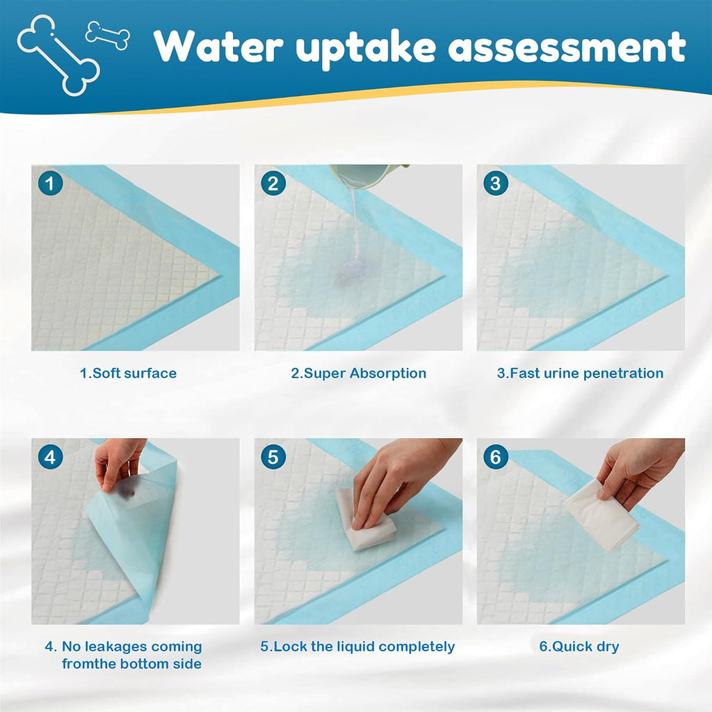 Dog Pee Pads Extra Large 28''x34'', X-Large Training Puppy Pee Pads Super Absorbent Leak-Proof Pee Pads Disposable Pet Pad 40 Count