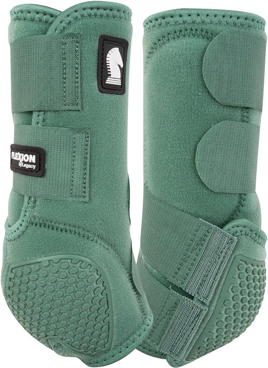 Classic Equine Flexion by Legacy2 Support Boots, Front (Crimson, Small)