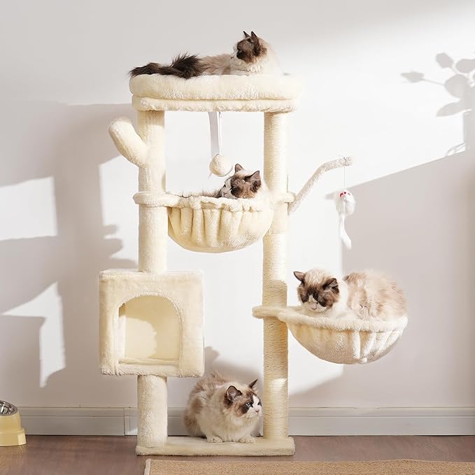 Heybly Cat Tree, 39.4 Inches Tower Condo - Image 9