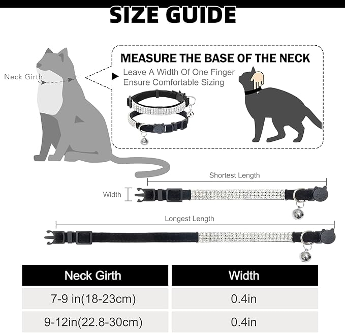 EXPAWLORER Soft Velvet Safe Cat Collars - Image 2