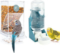 Rypet No Mess Bird Water Feeder Dispenser Set Automatic Bird Feeder Transparent by RYPET
