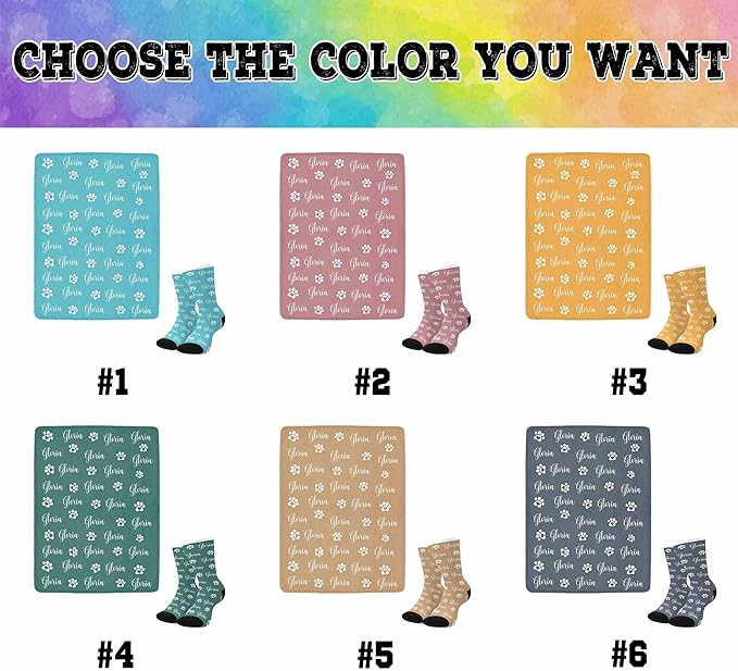 Personalized Paw Print Dog Blanket - Image 2