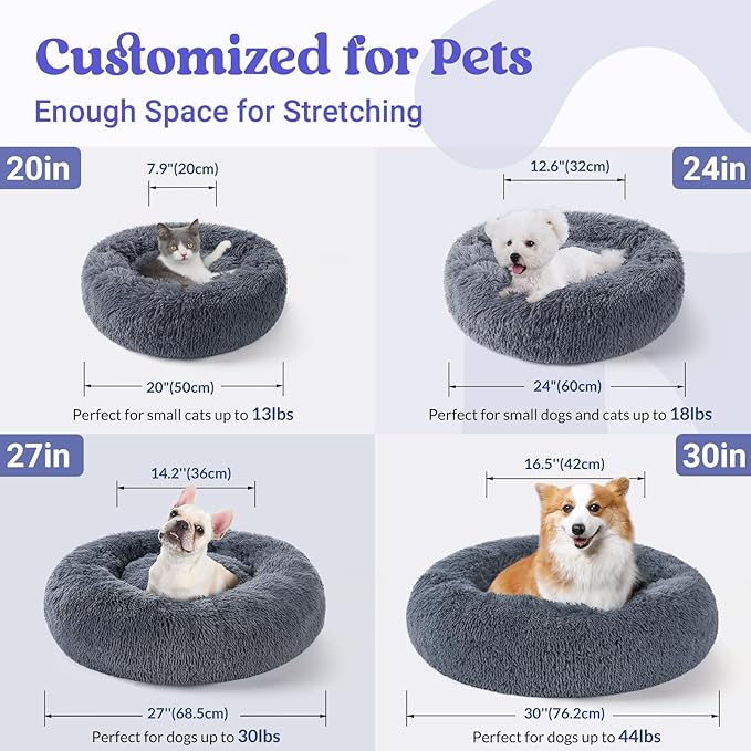 rabbitgoo Calming Dog Bed for Small Medium, 27 inches Pet Bed Machine Washable - Image 5