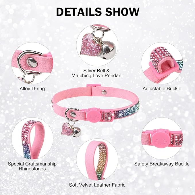 Rhinestone Cat Collar Breakaway - Image 3