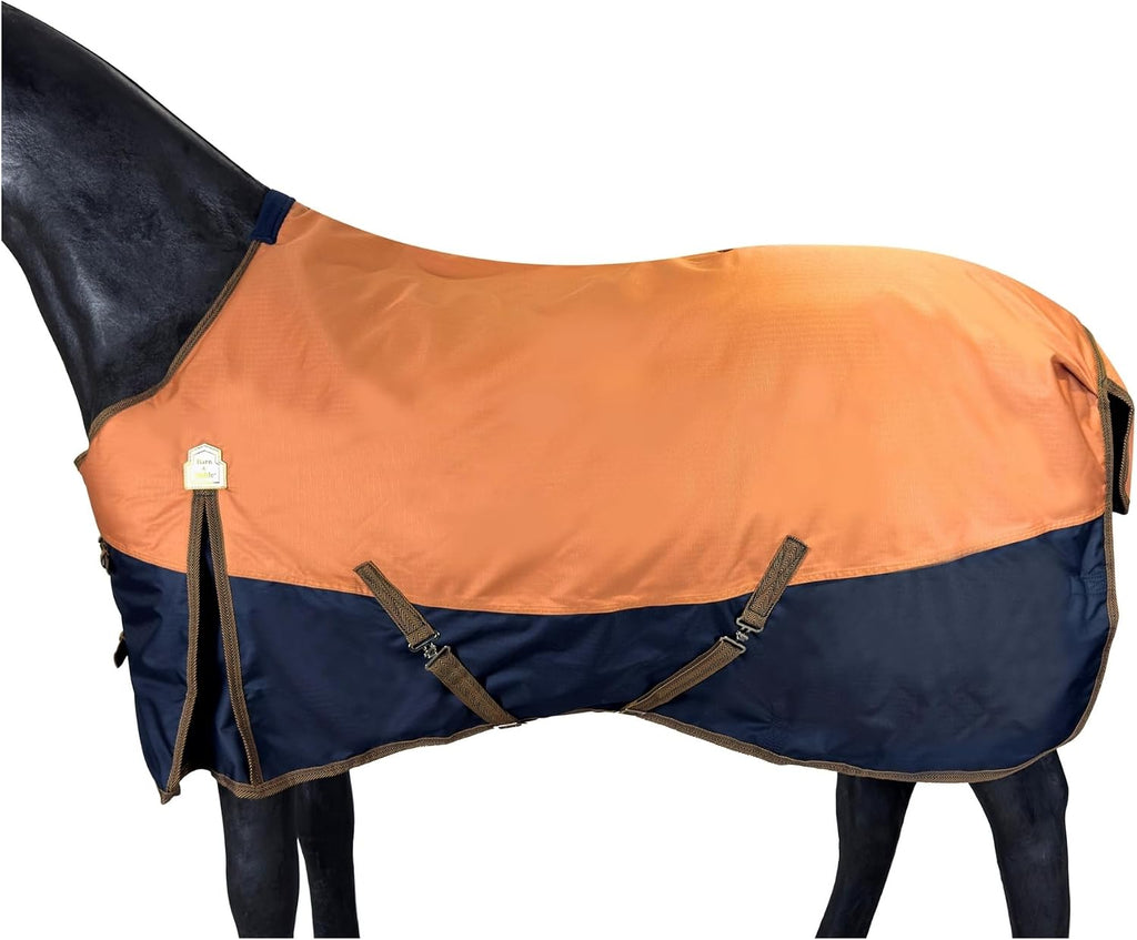 BARN & STABLE 600Denier 3000mm/3000mvp Super Waterproof & Breathable Horse Blankets for Winter with 200g Fill