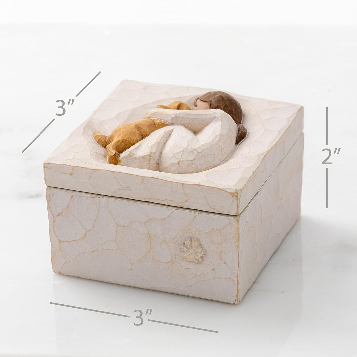 Willow Tree True Keepsake Box, Sculpted Hand-Painted Bas-Relief Box