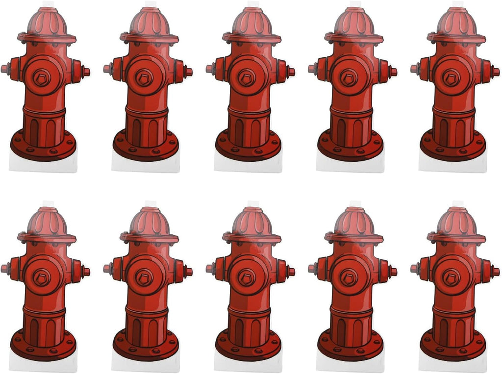 20 Pack Dog Pee Pad Trainer, Hydrant Shaped Paper Target for Male Puppies and Small Dogs, 7.3 x 3.9 Inches Fire Hydrant Potty Training Guide for Indoor Pet Diaper Pad Use