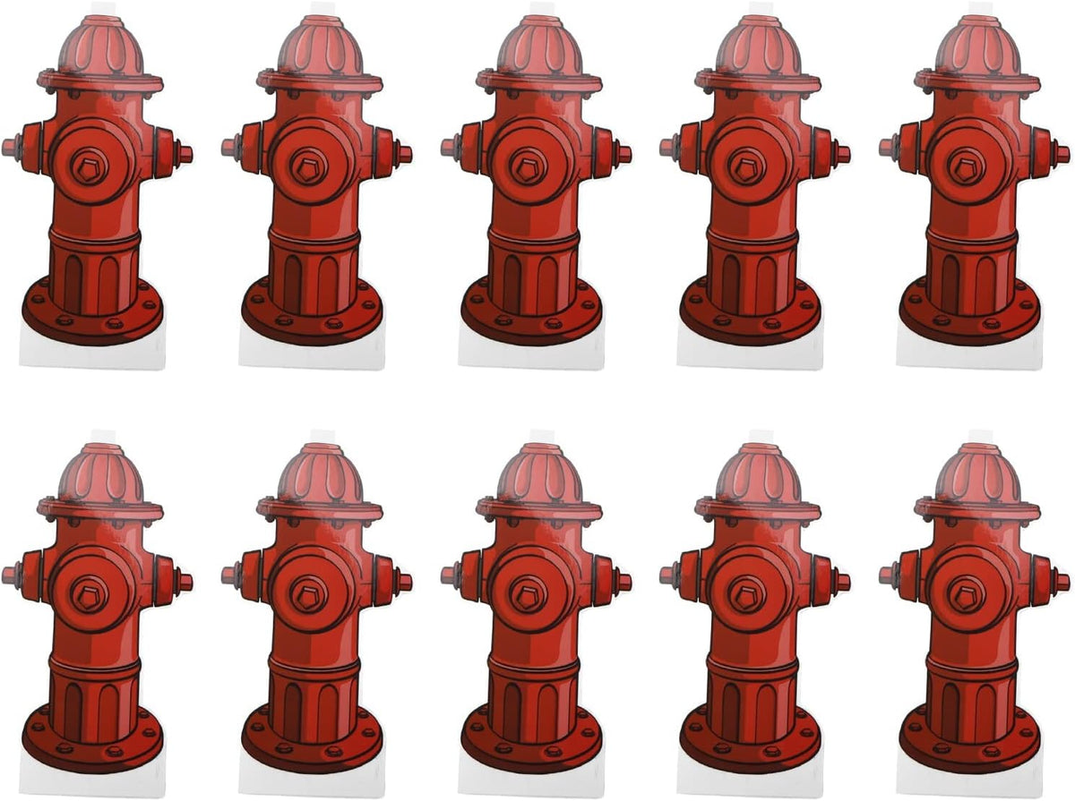20 Pack Dog Pee Pad Trainer, Hydrant Shaped Paper Target for Male Puppies and Small Dogs, 7.3 x 3.9 Inches Fire Hydrant Potty Training Guide for Indoor Pet Diaper Pad Use