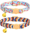 SOLMOONY Cute Cat Collar for Girl Boy, Colorful Breakaway Cat Collars by SOLMOONY