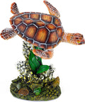 Penn-Plax Swimming Sea Turtle Decor, Aquarium Fish Tank - Small