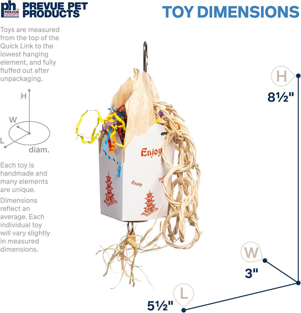 Prevue Pet Products Takeout Playfuls Forage & Engage Bird Toy