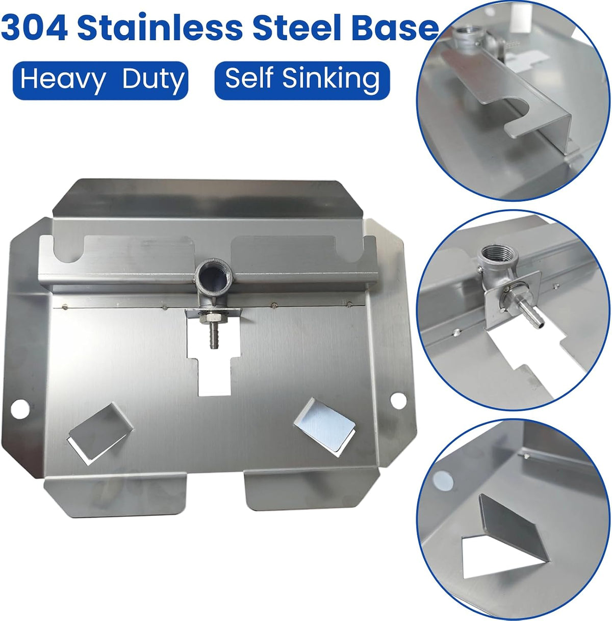 Self Sink Pond Aerator Diffuser Disc Weighed with 2 Clamps