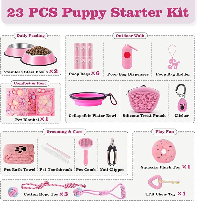 Puppy Supplies Starter Kit – Puppy Essentials and Dog Stuff Set - Image 2