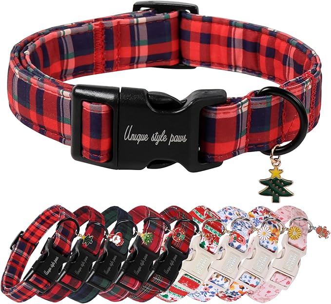 Unique Style Paws Christmas Dog Collar Plastic Buckle by Uniquestylepaws