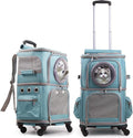 2-in-1 Pet Carrier Backpack for Two Cats or One Dog by halinfer
