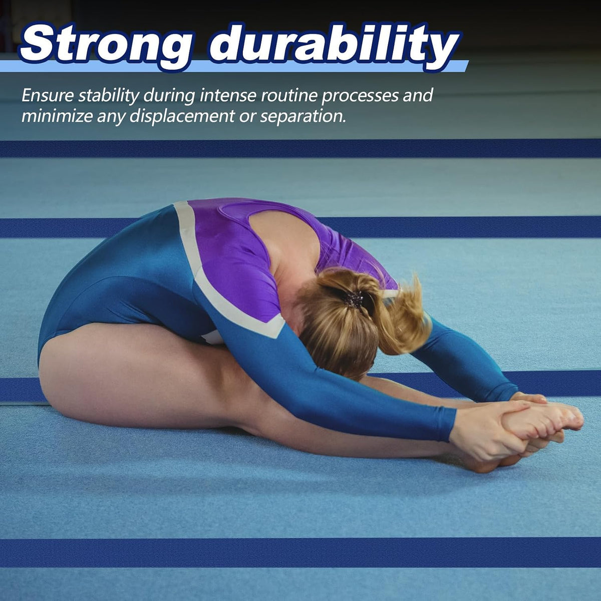 Shappy 42 ft Gymnastics Mat Hook Fastener, 4" Wide Nylon Hook