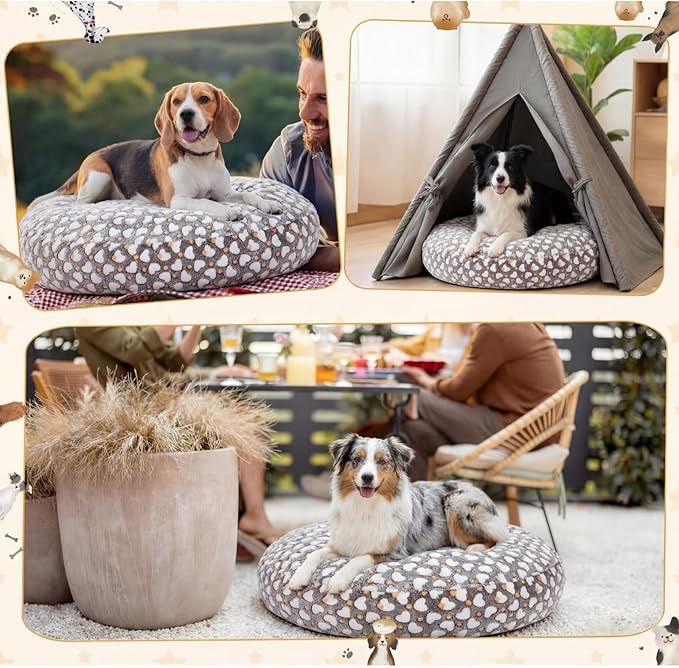 Youyole Large Washable Round Dog Bed Cover Replacement Waterproof 45 x 45 x 11 - Image 5