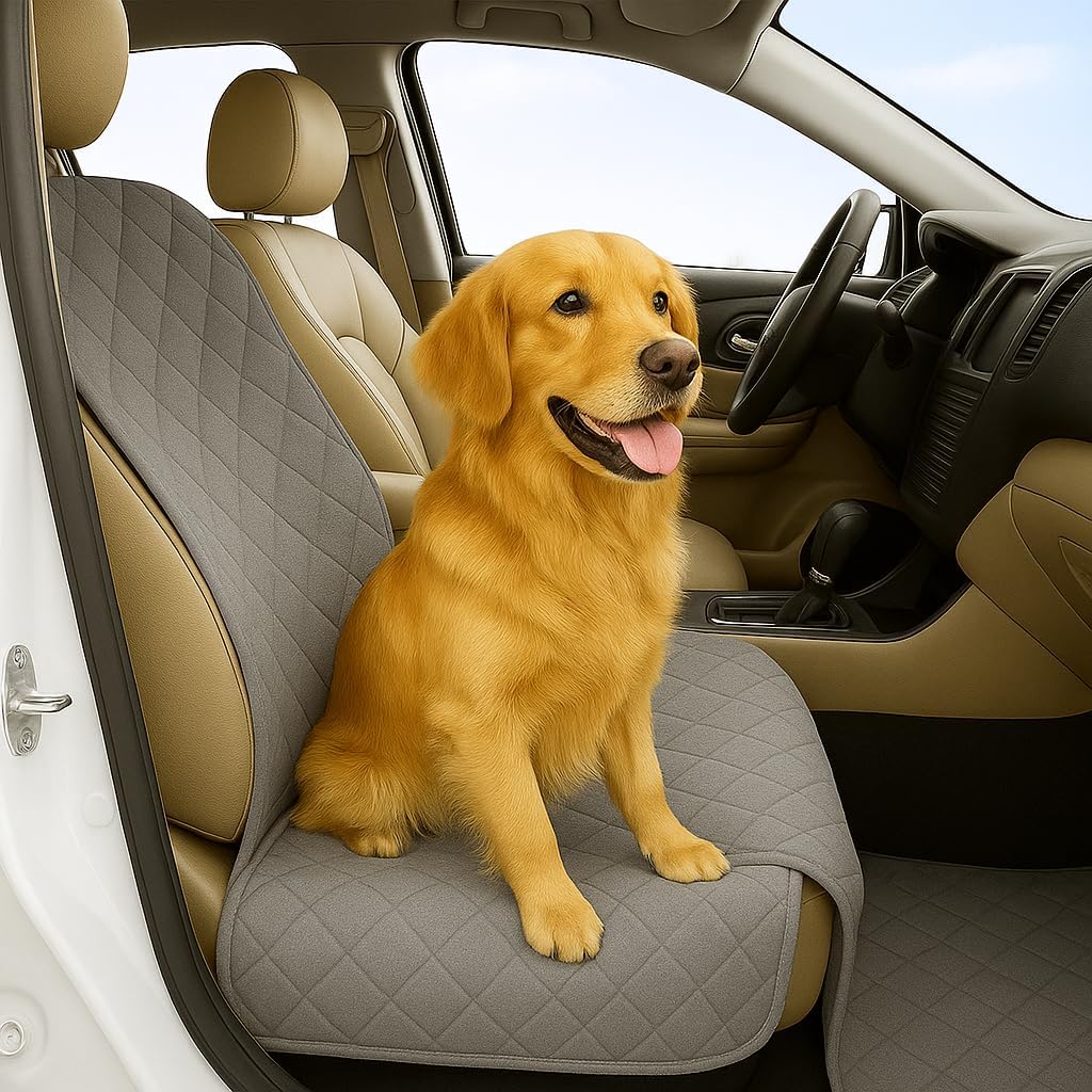 Formosa Covers Deluxe Full-Size Truck Crew Cab Dog Seat Cover – Water-Resistant, Anchor-Secured Back Seat & Floor Protector – Fits F-150, Ram 1500, Silverado, Tundra CrewMax – XL 62″ × 94″, Black