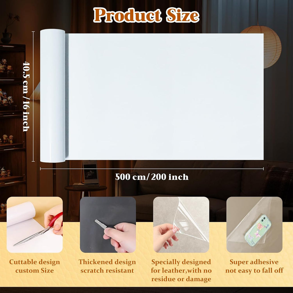 PJT 200"x16" Cat Scratch Furniture Protector - Design for Leather Couch