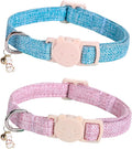 Cat Collar-2 Pack Cat Collar Blue and Pink Linnet by BoboRainbow
