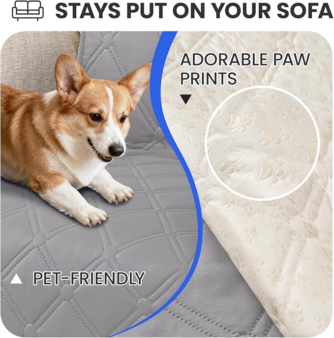 Waterproof Couch Covers for Pets, Waterproof Dog Bed Cover, Anti-Slip Soft Dog - Image 3