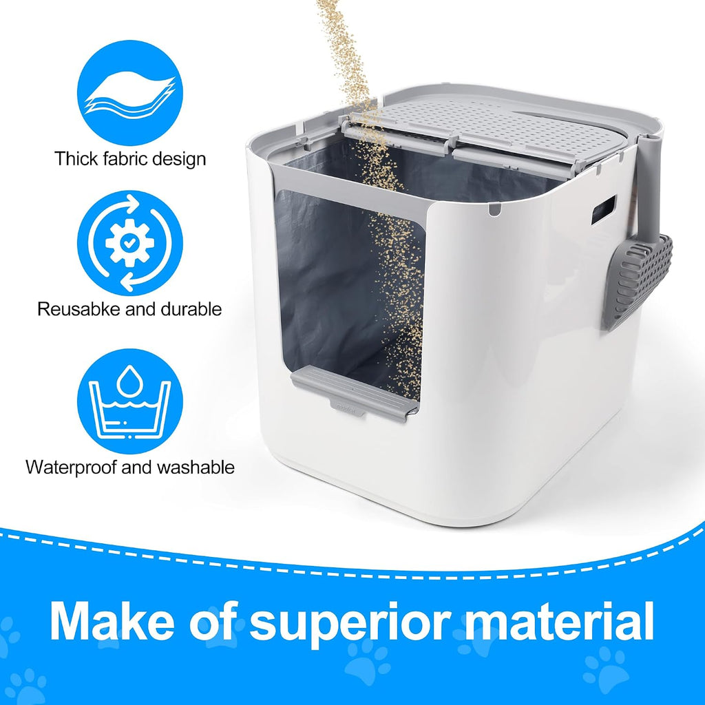 4 Pack Reusable Type D Liners Compatible with Modkat XL Litter Box
