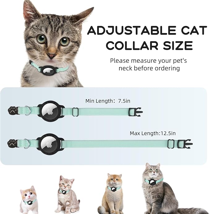 AirTag Cat Collars, Stretchy Collar - Image 2