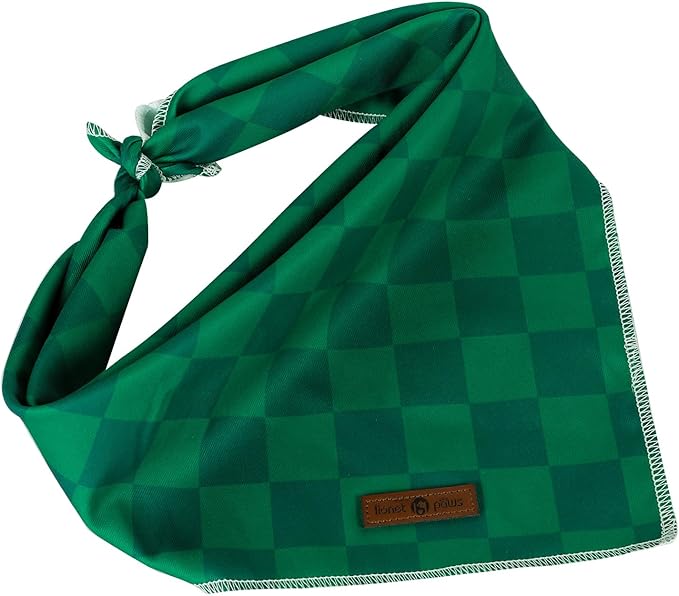 Lionet Paws Christmas Dog Bandana Washable Cotton Borwn Handkerchief Scarf - Image 5