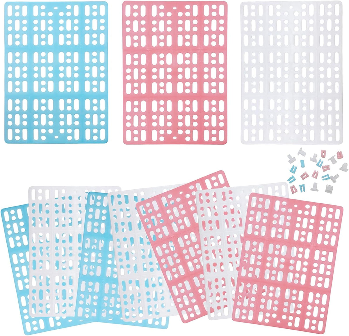 Hamiledyi 10 Pack Rabbit Cage Mats Plastic Resting Mat for Guinea Pig