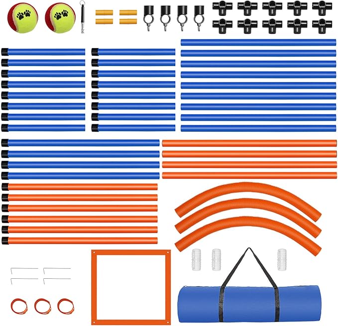 Dog Agility Training Equipment, 72-Piece Obstacle Course Training Starter Kit - Image 9