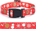 Christmas Dog Collar with Buckle Adjustable Safety Nylon Collars by BOOMIBOO