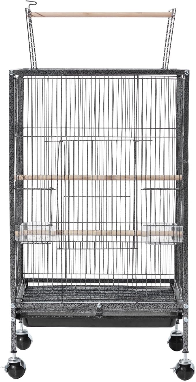 VEVOR Bird Cage, Open Flat Top, Wrought Iron Bird Flight Cage - Image 9