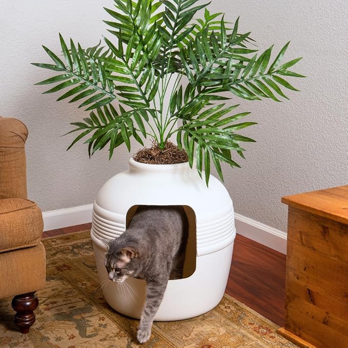 Good Pet Stuff Hidden Litter Box Planter, Decorative Cat Litter Enclosure - Image 16
