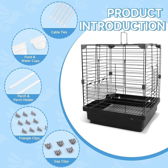 Small Bird Cage for Parakeets, Budgies & Canaries and More Small Birds - Image 3