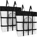 Tessco for you 2 Pcs Box Fan Holders for Horse Stall, Nylon Bag,Black