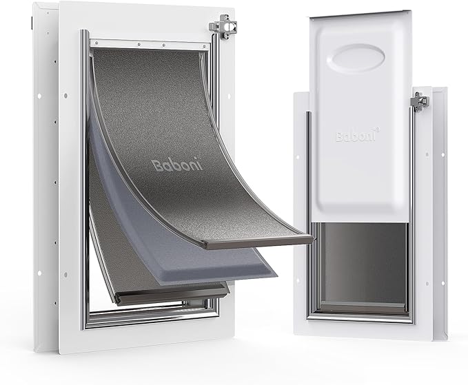 Baboni 3-Flaps Pet Door for Interior and Exterior Doors, Steel Frame and - Image 8
