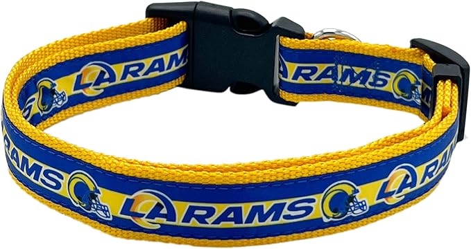 NFL PET Collar Los Angeles Rams Dog Collar, Medium Football Team Collar by PETSFIRST