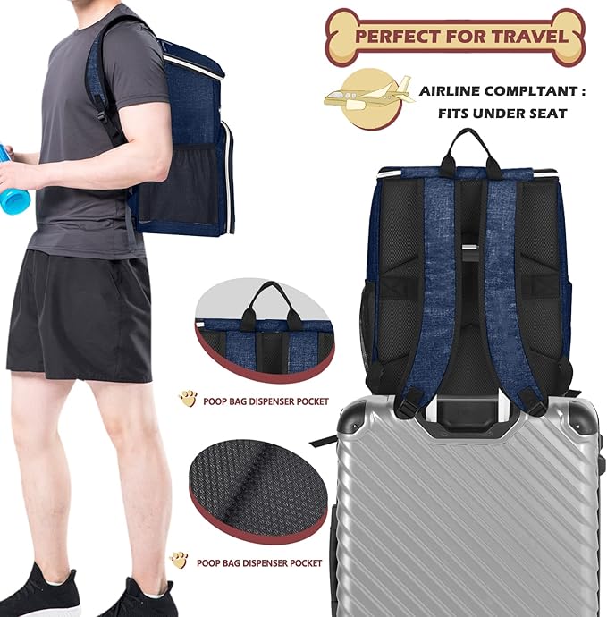 BAGLHER丨Dog Travel Bag Backpack, Airline Approved Pet Supplies Backpack - Image 5