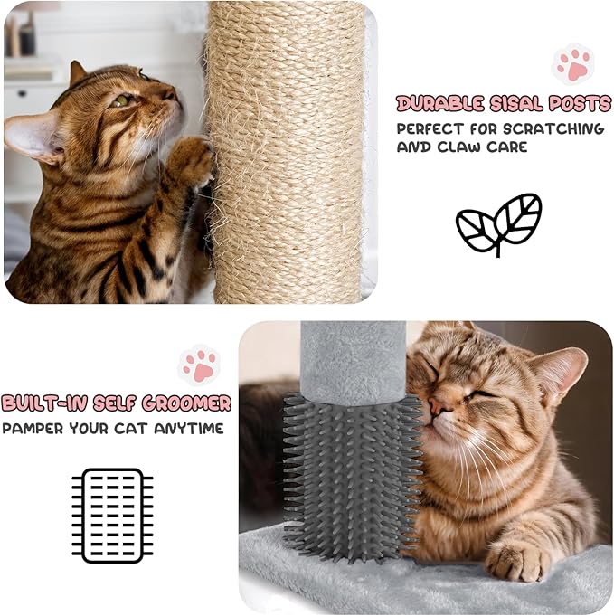 MoNiBloom 77 Inch Cat Tree Tower - Image 6