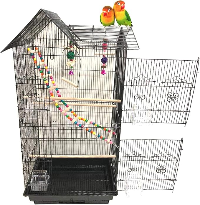38-Inch Double Roof Top Large Flight Bird Cage by Mcage