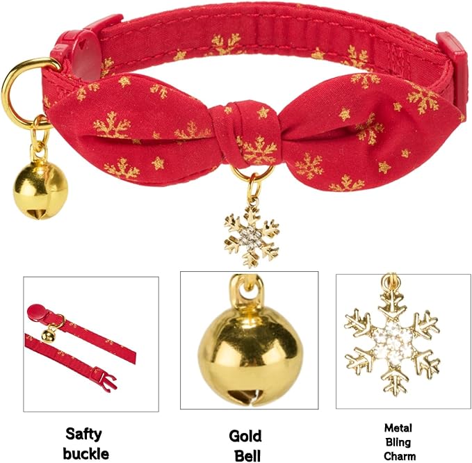 2 Pack Christmas Cat Collar - Image 5