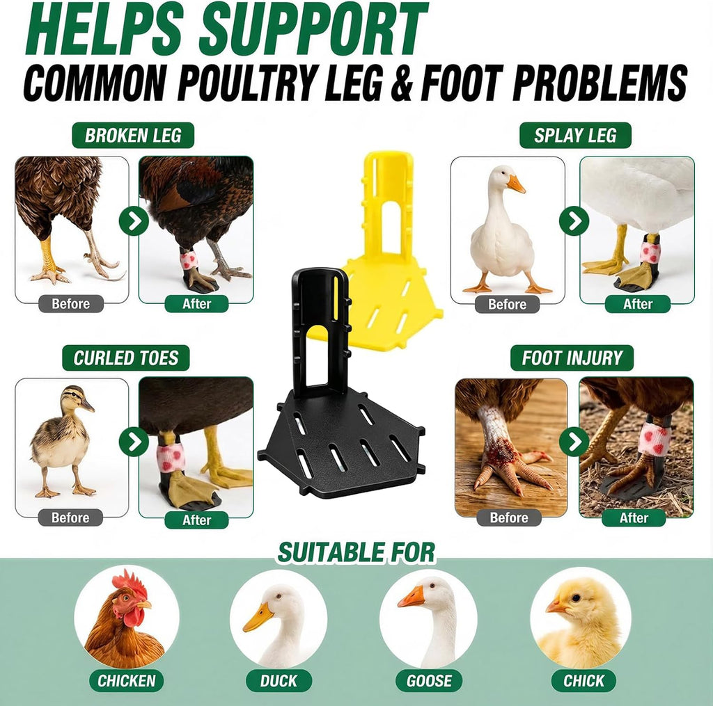 8PCS Chicken Leg Splint,Adjustable Chicken Splint for Ducks,Geese for Brace
