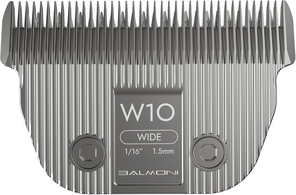 Detachable Pet Dog Grooming Ceramic Titanium A5 Wide Blade, Compatible with Wahl, Andis, Heiniger A5 Clippers (10W 1/16", 1.5mm)